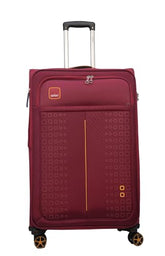 Safari Expandable Trolley Bag with Wheels Hybrid Double Spinner, 5 Year Warranty, 71 , Maroon, Large, Material: Polyester