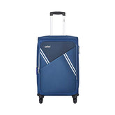 Safari Swift Plus 59 Blue 4W Soft Polyester 4 Wheels Spinner Softshell Speedwheel Carry-On Luggage Cabin Size, 3 Centimeters, Small