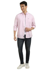 Allen Solly Men's Regular Fit Shirt (ALSFACUFC72290_Pink