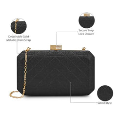 Lavie Luxe Purses Clutch Black