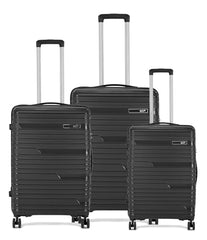 VIP Matrix Hard Shell Trolley Luggage, Wheels, PP Material with Flushed Combi Lock, Anti-Theft Zip