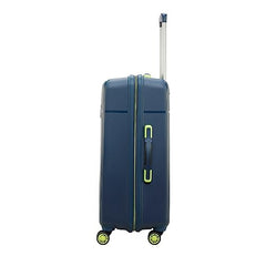 Skybags Cityscape 55 Polypropylene Hardshellsided Cabin Size Wheels Anti Theft Zipper Blue 4 Wheel Inline Suitcase, Large