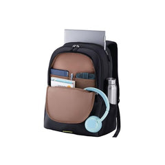 Kamiliant by American Tourister Dissenter Office Laptop Backpack with Laptop Compartment Ergonomically Designed with Bottle Holder for Men And Women - Black