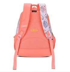 Skybags Ruby 01 School Backpack, Sea Life Pattern, Coral Pink, Multiple Compartments