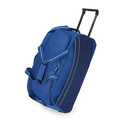 Aristocrat Polyester Solid Pattern In-Line Skate Delta Dft 62 Blue Hard Trolley Bag