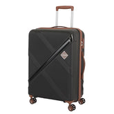 Kamiliant Polypropylene KAM Double Spinner Wheels Hard Shell Suitcase Falcon DLX SP55TSA Black,Small,