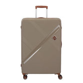Kamiliant Polypropylene KAM Double Spinner Wheels Hard Shell Suitcase Falcon DLX SP79TSA Beige,Large,