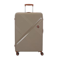Kamiliant Polypropylene KAM Double Spinner Wheels Hard Shell Suitcase Falcon DLX SP79TSA Beige,Large,
