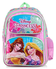 STRIDERS Disney Princess School Bag for Kids | Lightweight Durable Backpack | Padded Comfortable Straps | Ideal for School Adventures & Play | Age 35 | 14 inches