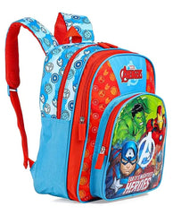 STRIDERS Avengers School Bag for Kids | Lightweight Durable Backpack | Padded Comfortable Straps & Spacious Compartments | Ideal for Preschool Kindergarten & Early Learners | 14 inches