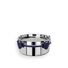 PDDFALCON Food Grade Certified Stainless Steel Eco Nxt Airtight Storage Container With Extra Clamp, Blue (550Ml) With 100% Leakproof With BIS Certified, Jindal Seal & Made In India