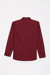 Allen Solly Boy's Solid Slim Fit Shirt (ABSFOSLFX87023_Maroon