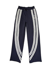 Gini and Jony Girls Navy Blue Stripes Cotton Elasticated Track Pant 4-5 Years