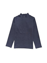 Gini and Jony Girls Navy Blue Solid Cotton Full Sleeves Skivvy 18-24 Months