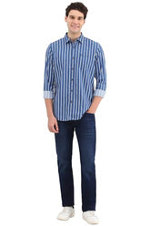 Allen Solly Men's Regular Fit Shirt (ALSFACUF329008_Blue