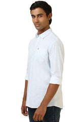 Allen Solly Men's Regular Fit Shirt (ALSFACUF045359_Light Blue
