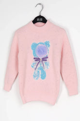 Goyalsons Girls Woolen Top O9202-01 Pink