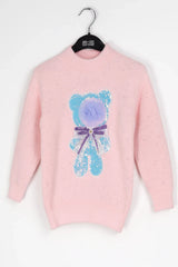 Goyalsons Girls Woolen Top O9202-01 Pink