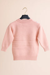 Goyalsons Girls Woolen Top O9202-03 Pink
