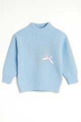 Goyalsons Girls Woolen Top O9202-03 Blue