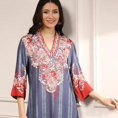 Biba Women's Rayon Kurta Bottom Dupatta