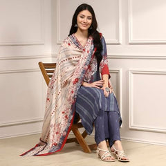 Biba Women's Rayon Kurta Bottom Dupatta