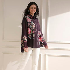 Biba Women's Cotton Printed Straight Top