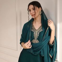 Biba Women's Polyester Kurta Set