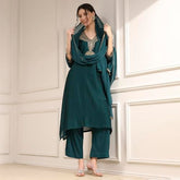 Biba Women's Polyester Kurta Set