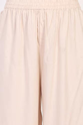 W for Woman Red Floral Print Zari Embroidered Anarkali Kurta with Palazzo and Dupatta Set