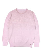 Gini and Jony Girls Mauve Pink Glitter Print Acrylic Full Sleeves Sweater 4-5 Years