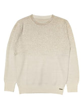 Gini and Jony Girls Cream Glitter Print Acrylic Full Sleeves Sweater 4-5 Years