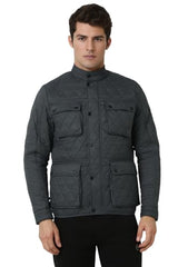 Van Heusen Men's A-Line Coat (VFJKARGFD65156_Grey
