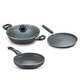 Prestige Household Nonstick Set Granite Alpha Bhk 3 Pcs Set