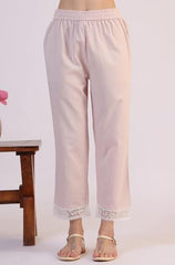 W for Woman Geometric Printed Anarkali Kota Kurta & Straight Pant with Dupatta Set