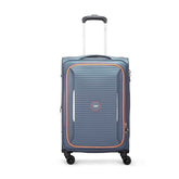 Skybags Polyester Hybrid Double Spinner Suitcase CHRYSAL W EXP STR 66 Light Navy, Large, 66