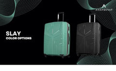 VIP Aristocrat Slay 55, 66 & 75 Polyproplyene Hard-Sided 4 Wheels Spinner Luggage Set of 3 Trolley Bags for Travel with Combination Lock| 5 Years Warranty