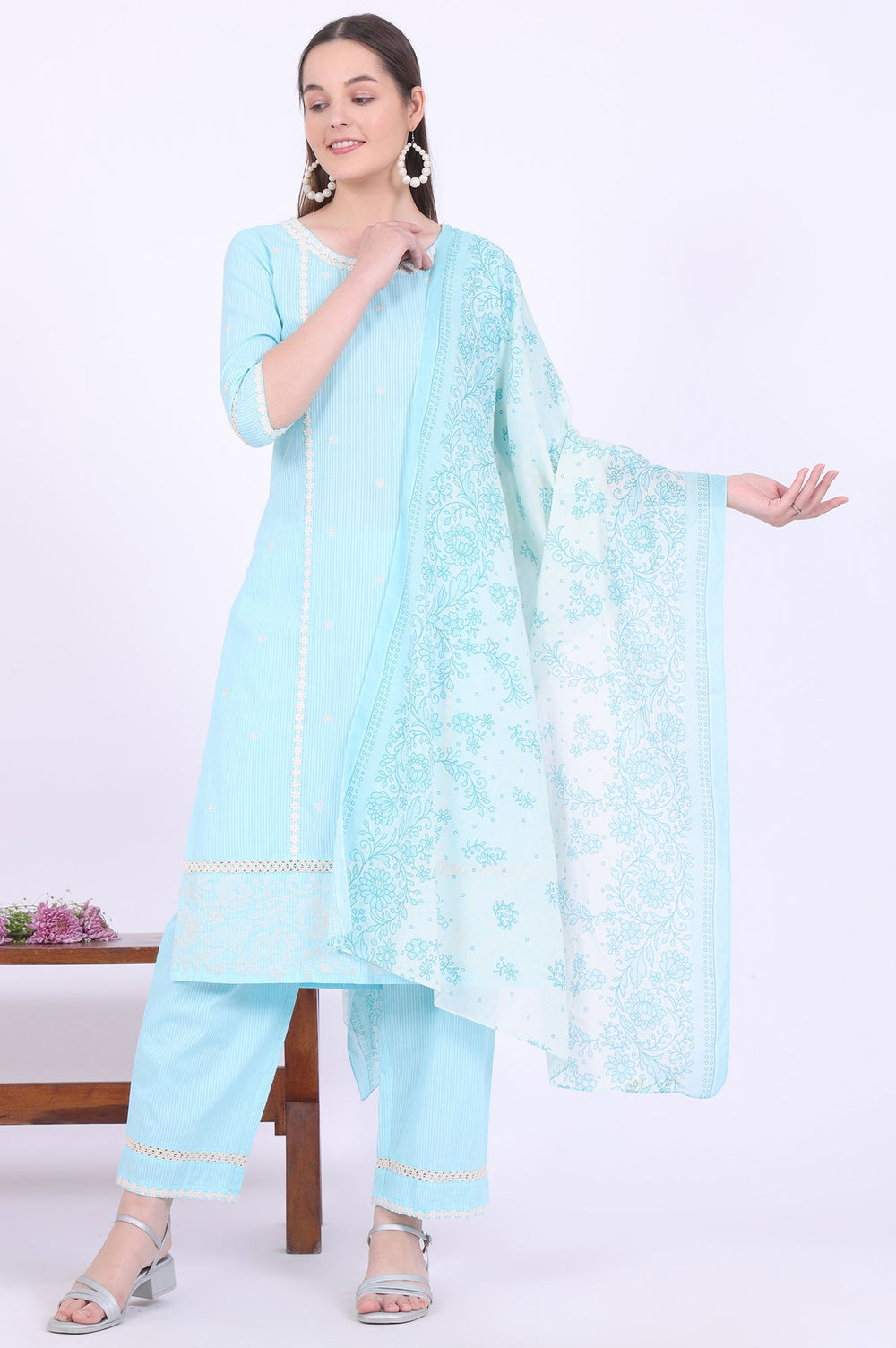 Aurelia Ladies Western Kurti 3Pcs Set As15787 E608297 - Goyalsons ShopMax