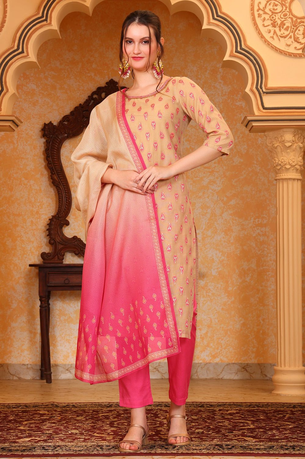 Aurelia Ladies Western Kurti 3Pcs Set As16021 705810 - Goyalsons ShopMax