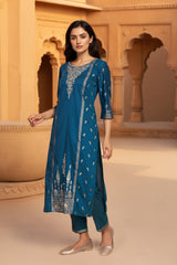 Aurelia ladies western kurti 3pcs set featuring vibrant patterns and stylish design in image AS16143-509522.