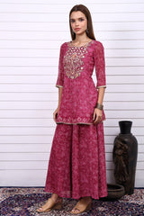 Aurelia Ladies Western Kurti 3Pcs Set As16172 509382