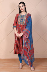 Aurelia Ladies Western Kurti 3Pcs Set As16249 509664