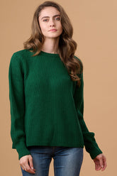 Bottle Green Regular Fit Sweater For Gipsy Women  Stylish & Cozy Winter Collection