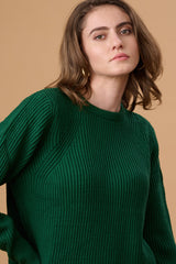 Bottle Green Regular Fit Sweater For Gipsy Women  Stylish & Cozy Winter Collection