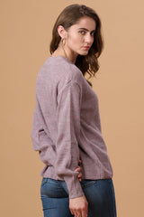 Melange Lilac Regular Fit Sweater For Gipsy Women  Stylish & Cozy Winter Collection