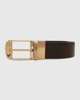 Leather Revesible Black & Brown Solid Belt - Wendoline