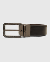 Leather Revesible Black & Burgandy Solid Belt - Washington