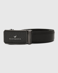 Leather Black Solid Belt - Weyn