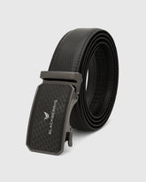 Leather Black Solid Belt - Weyn
