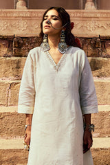 Sabhyata Ladies Western Kurti 2Pcs Set C255Ew2504 Cream